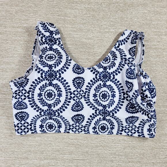Bikini Swimwear Womens 4XL Blue‎ White Keyhole Soft Padding Swim Beach Summer - Picture 5 of 14